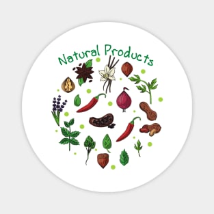 Vegan Natural Products Design Magnet